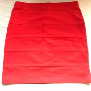 Red Forever 21 Skirt